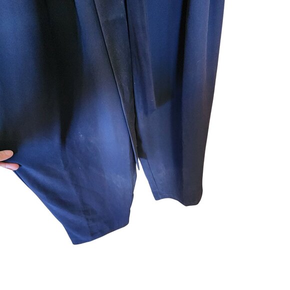 Ann Taylor Split Neck Sleeveless Tie Waist Jumpsuit Womens Size 4 Petite - Picture 5 of 10